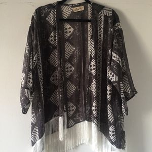 Hollister Fringe Kimono